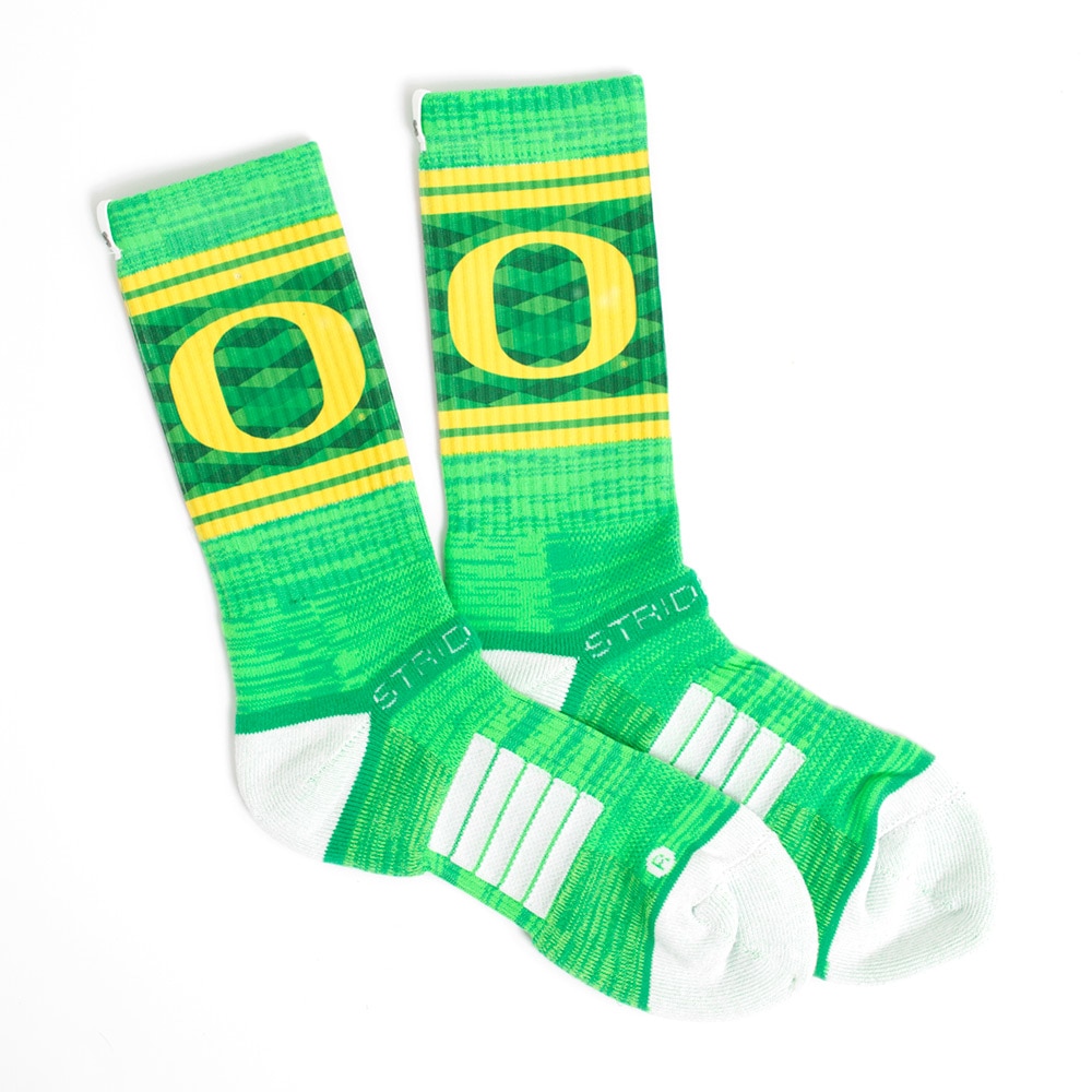 Classic Oregon O, Strideline, Crew Sock